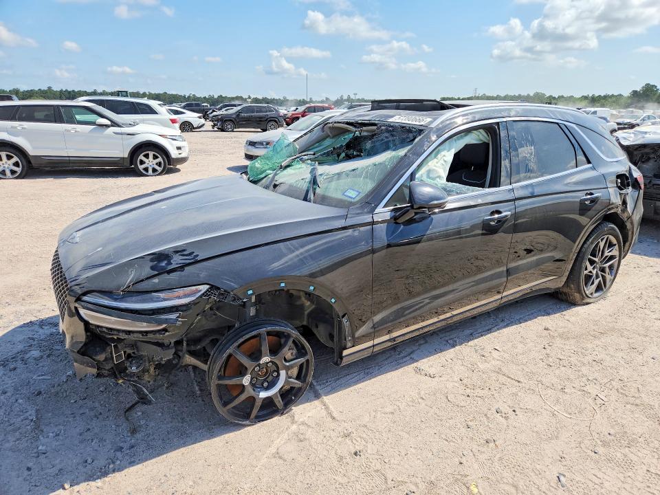 2023 Genesis Gv70 VIN KMUMADTB4PU138675 COPART salvage auction — ROLLOVER, Tx - Salvage Vehicle Title (P), sold $3,950 on 2026-07-10 (photo 1)
