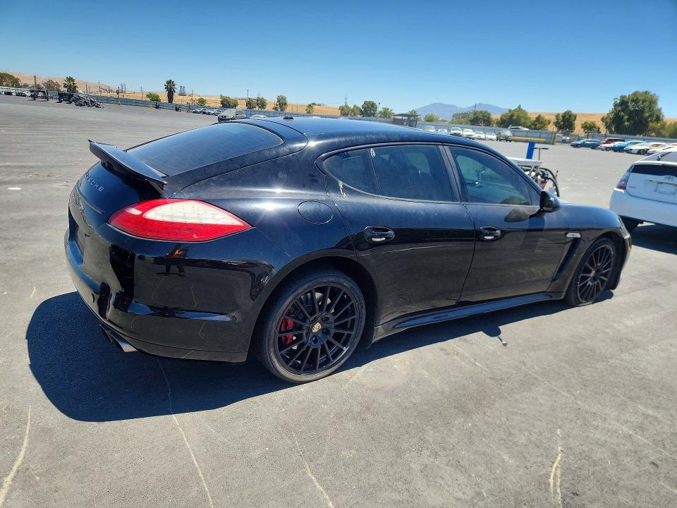2013 Porsche Panamera VIN WP0AC2A74DL090373 COPART salvage auction — FRONT END, Ca - Salvage Certificate, sold $7,300 on 2026-08-15 (photo 3)