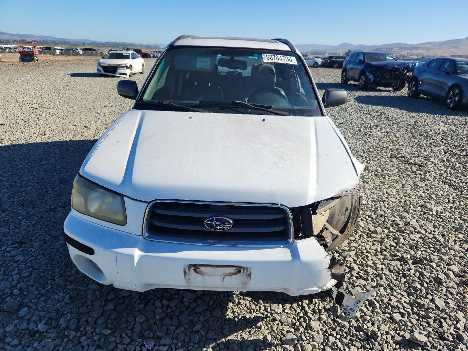 2003 Subaru Forester VIN JF1SG65693H700552 COPART salvage auction — FRONT END, Ca - Salvage Certificate, sold $675 on 2026-07-23 (photo 5)