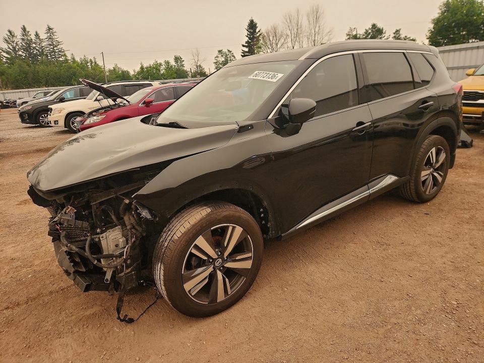 2021 Nissan Rogue VIN JN8AT3DD1MW305069 COPART salvage auction — FRONT END, ON - PERMIT SALVAGE, sold $2,750 on 2026-07-30 (photo 1)