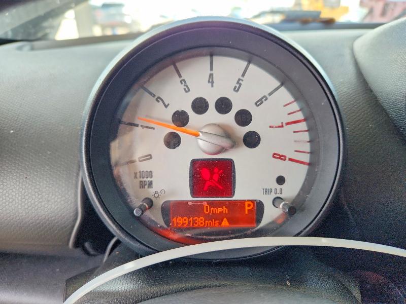 2012 Mini Cooper VIN WMWZB3C5XCWM03055 COPART salvage auction — FRONT END, Fl - Cert Of Title Slvg Rebuildable, sold $400 on 2026-08-05 (photo 9)