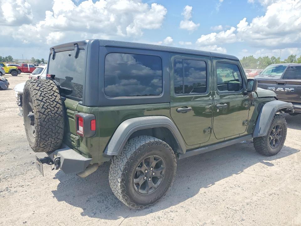 2020 Jeep Wrangler / VIN 1C4HJXDG2LW290744 COPART salvage auction — FRONT END, TX - SALVAGE VEHICLE TITLE, sold $7,500 on 2026-07-28 (photo 3)
