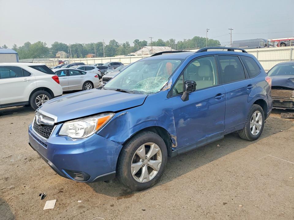 2015 Subaru Forester VIN JF2SJADC0FH805573 COPART salvage auction — SIDE, PA - CERTIFICATE OF SALVAGE, sold $1,450 on 2026-07-24 (photo 1)