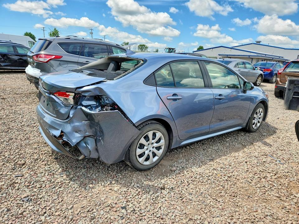 2020 Toyota Corolla VIN JTDEPRAE2LJ081713 COPART salvage auction — REAR END, Ny - Mv-907A Salvage Certificate, sold $5,500 on 2026-07-20 (photo 3)