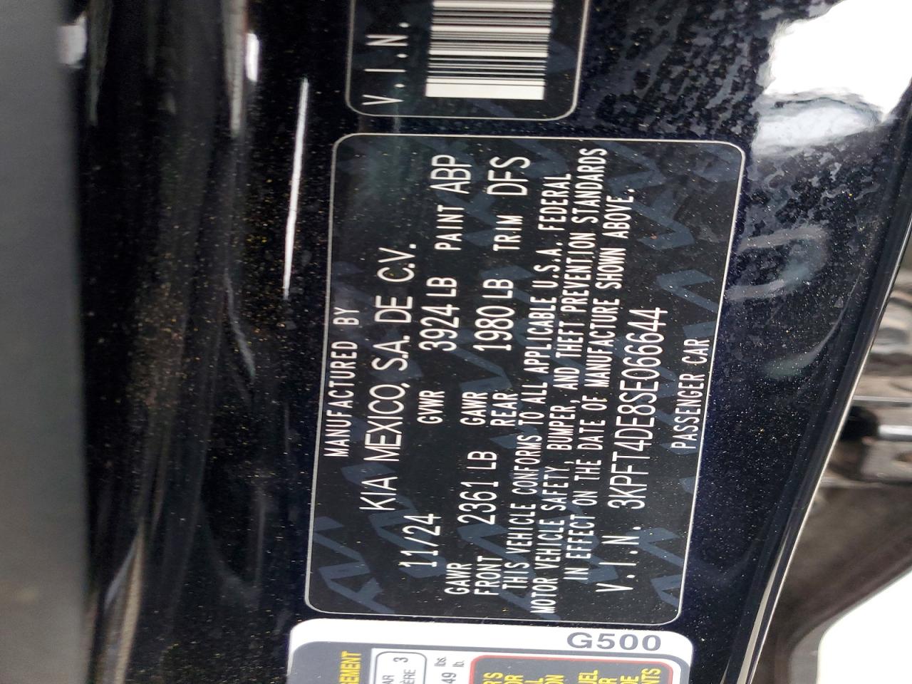 2025 Kia K4 VIN 3KPFT4DE8SE066644 COPART salvage auction — SIDE, Hi - Dis/Dlr/Exp Only Salvage Title (P), sold $7,200 on 2026-07-27 (photo 5)