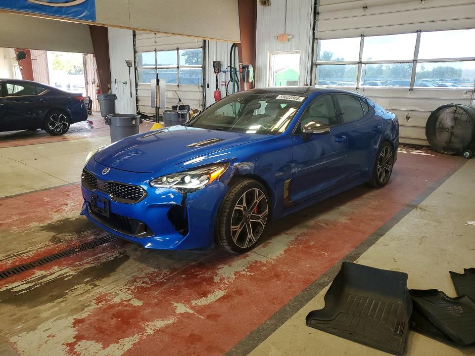 2018 Kia Stinger VIN KNAE55LC0J6028709 COPART salvage auction — SIDE, Ny - Mv-907A Salvage Certificate, sold $5,900 on 2026-07-20 (photo 1)