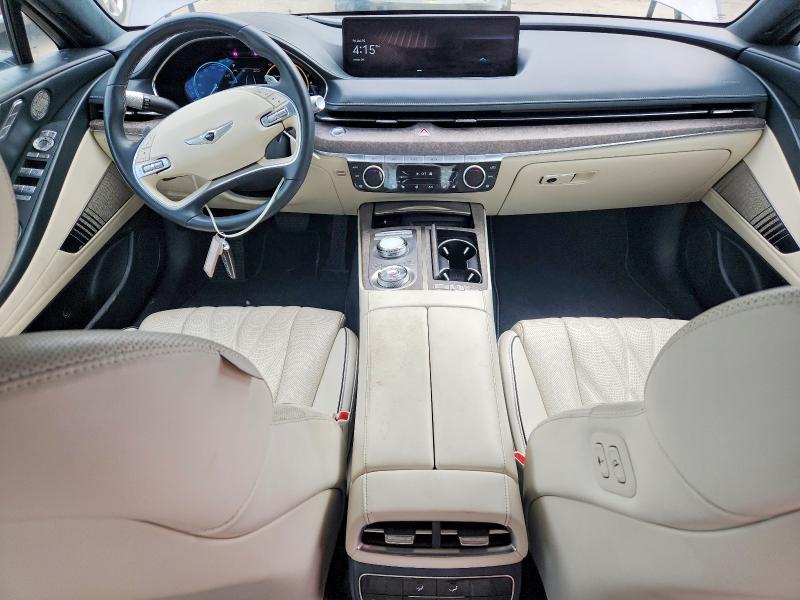 2023 Genesis G80 VIN KMTGE4S17PU007402 COPART salvage auction — FRONT END, Salvage Title, sold $11,500 on 2026-07-24 (photo 8)