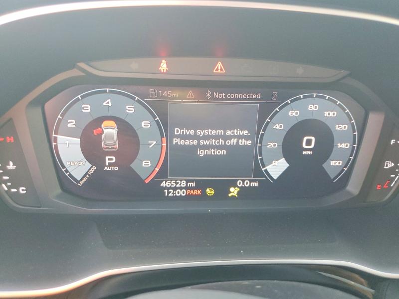 2021 Audi Q3 VIN WA1DECF36M1132745 COPART salvage auction — REAR END, Co - Public - Salvage Title, sold $1,200 on 2026-07-21 (photo 9)