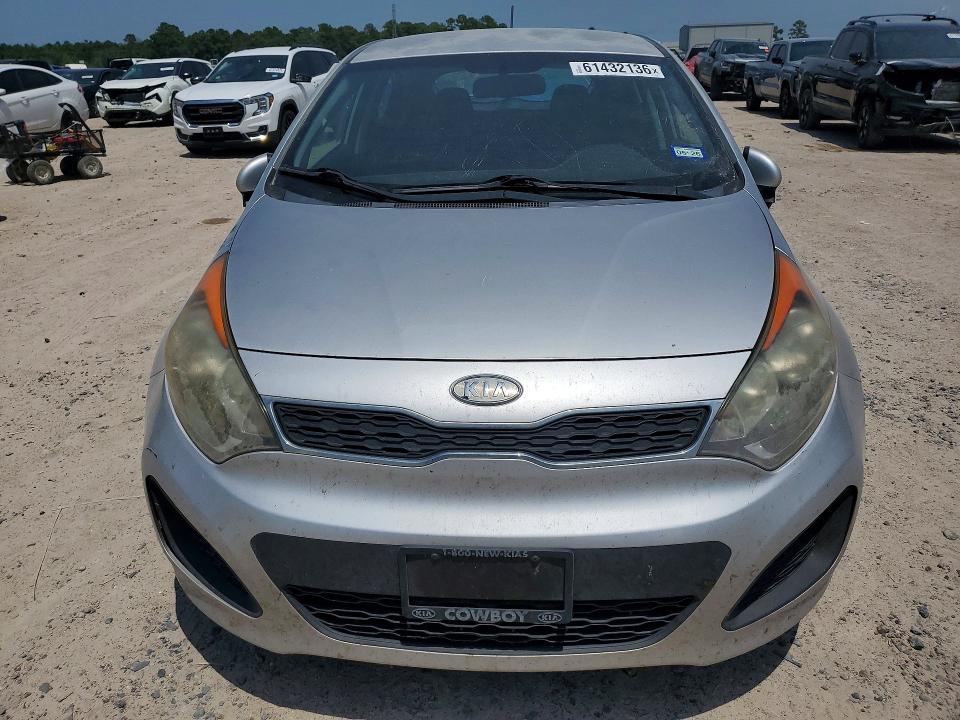 2012 Kia Rio VIN KNADN5A34C6024664 COPART salvage auction — NORMAL WEAR, Tx - Certificate Of Title, sold $250 on 2026-07-24 (photo 5)
