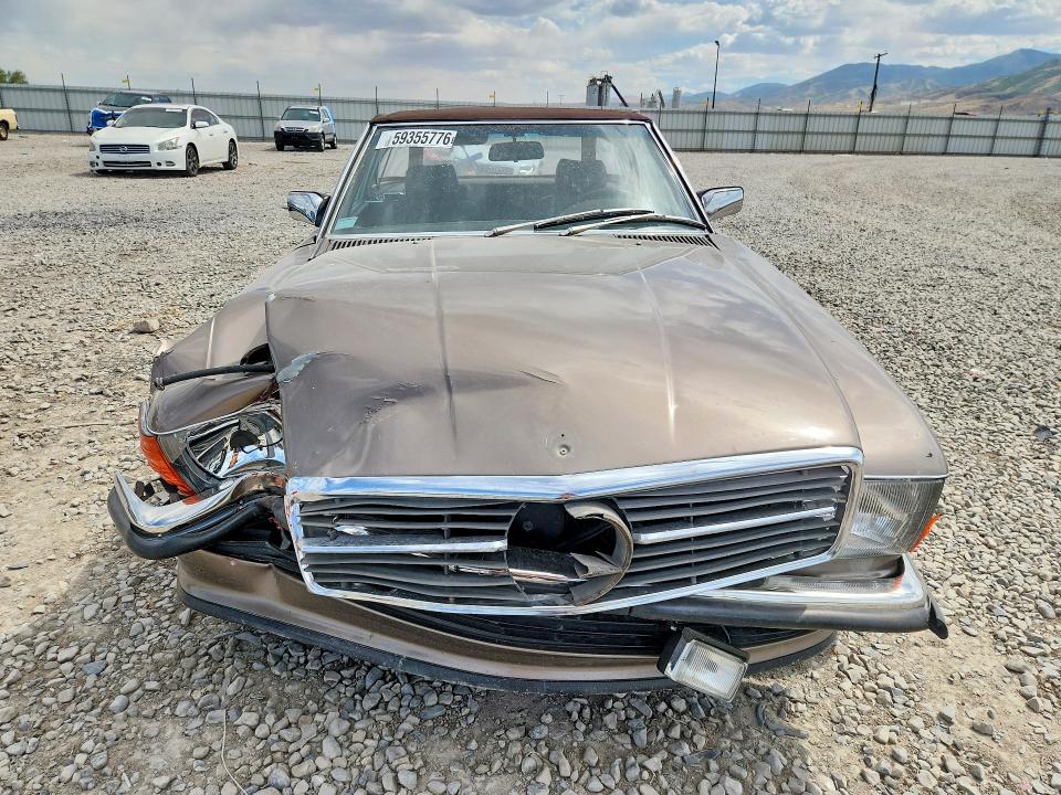 1987 Mercedes-benz Sl-klasse VIN WDBBA48D8HA070757 COPART salvage auction — FRONT END, Ut - Salvage Certificate, sold $2,200 on 2026-07-21 (photo 5)