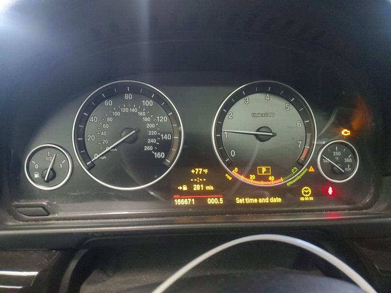 2011 BMW 5 series VIN WBAFU7C59BC873209 COPART salvage auction — MECHANICAL, Il - Certificate Of Title, sold $525 on 2026-07-20 (photo 9)