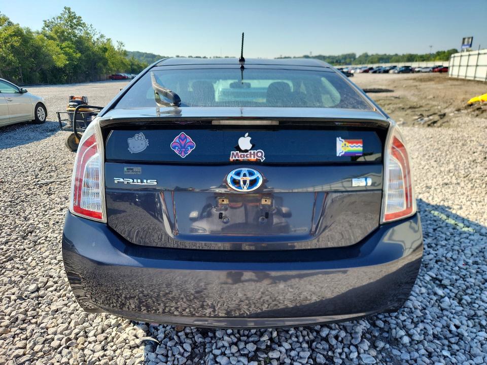 2014 Toyota Prius VIN JTDKN3DU5E1742629 COPART salvage auction — FRONT END, Mo - Certificate Of Title, sold $875 on 2026-07-20 (photo 6)