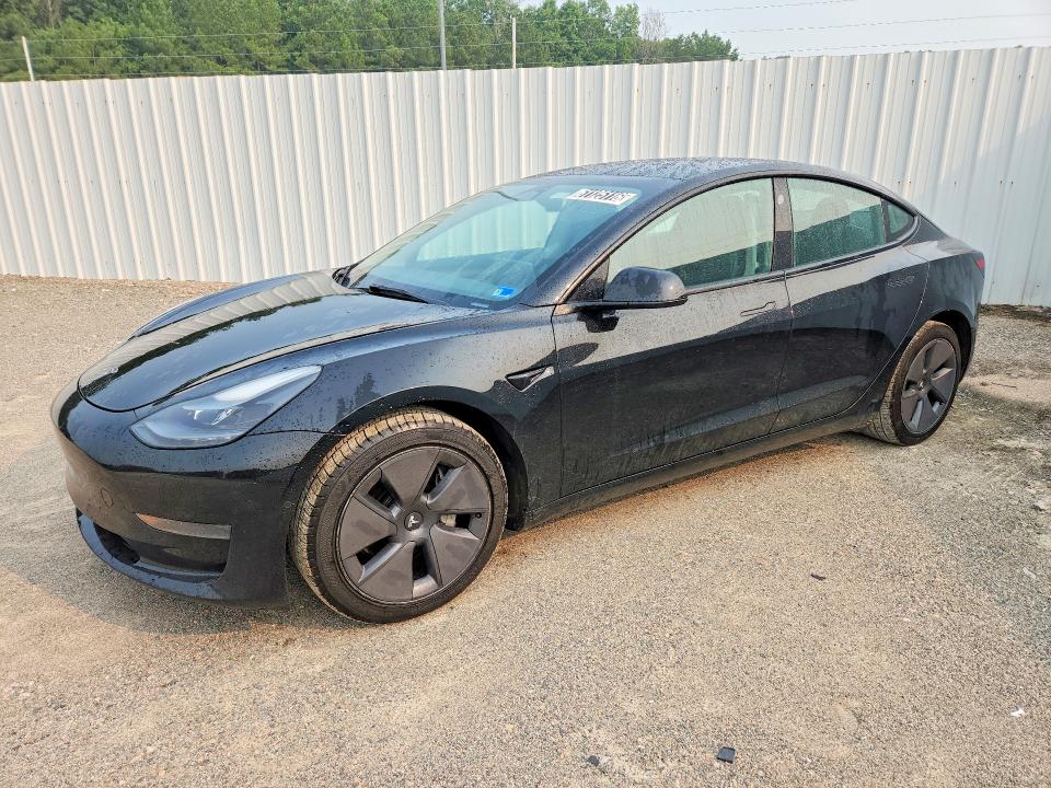 2022 Tesla Model 3 VIN 5YJ3E1EA2NF369599 COPART salvage auction — REAR END, FL - CERTIFICATE OF TITLE, sold $10,200 on 2026-07-27 (photo 1)