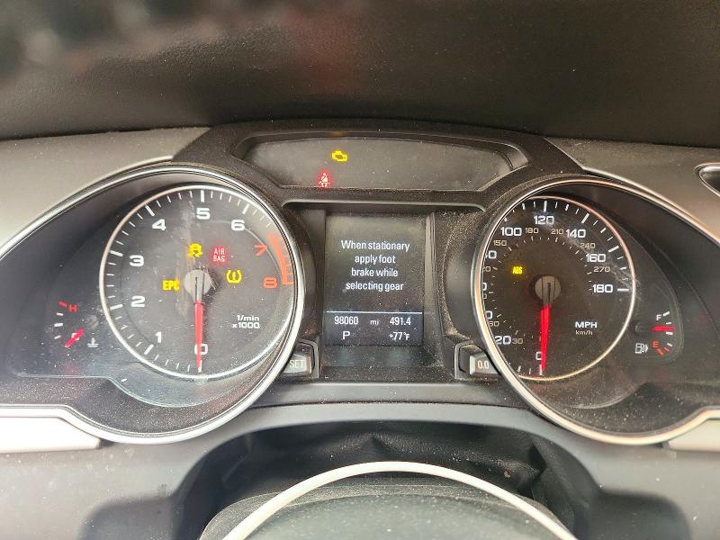 2012 Audi A5 VIN WAULFAFR2CA005736 COPART salvage auction — FRONT END, NY - MV-907A SALVAGE CERTIFICATE, sold $325 on 2026-07-23 (photo 9)