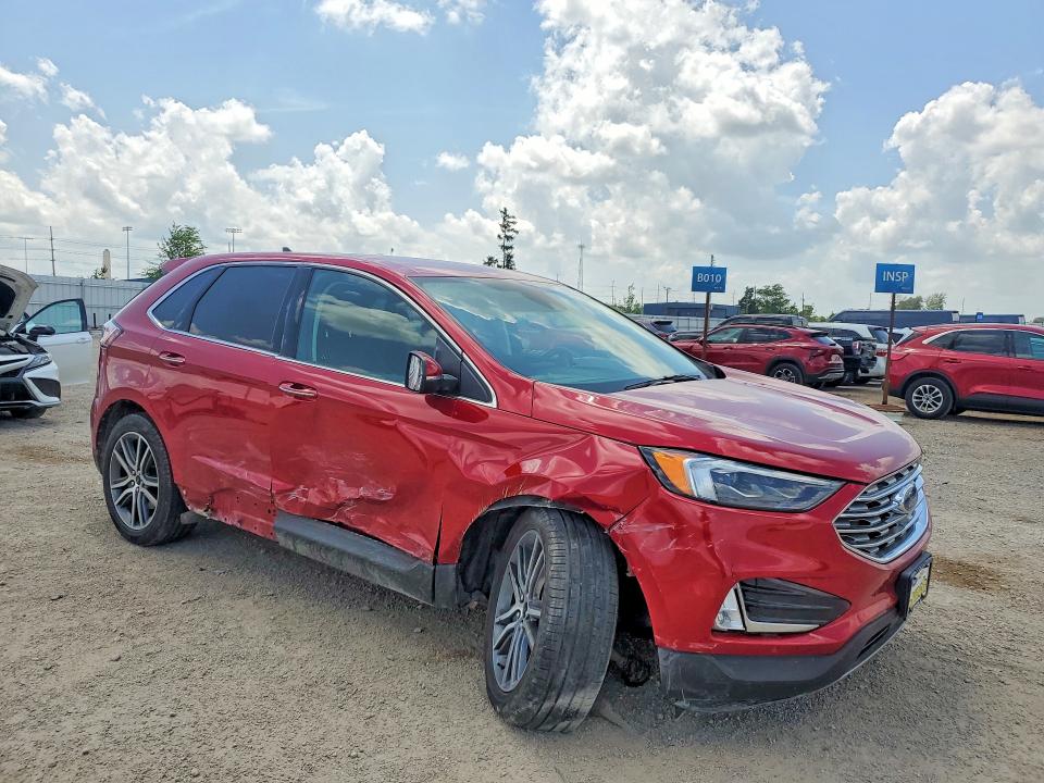 2024 Ford Edge VIN 2FMPK4K98RBA19673 COPART salvage auction — SIDE, IA - CERT OF TITLE-SALVAGE TITLE, sold $11,400 on 2026-08-19 (photo 4)