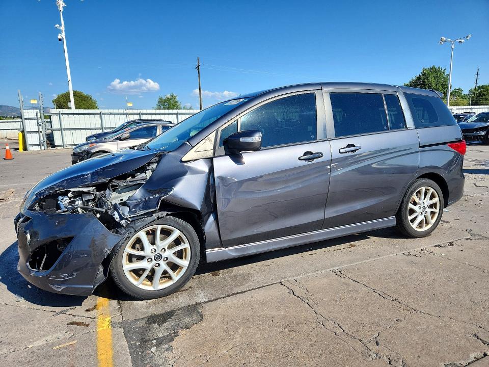 2014 Mazda 5 VIN JM1CW2CL2E0168730 COPART salvage auction — FRONT END, Co - Salvage Title, sold $1,400 on 2026-09-02 (photo 1)