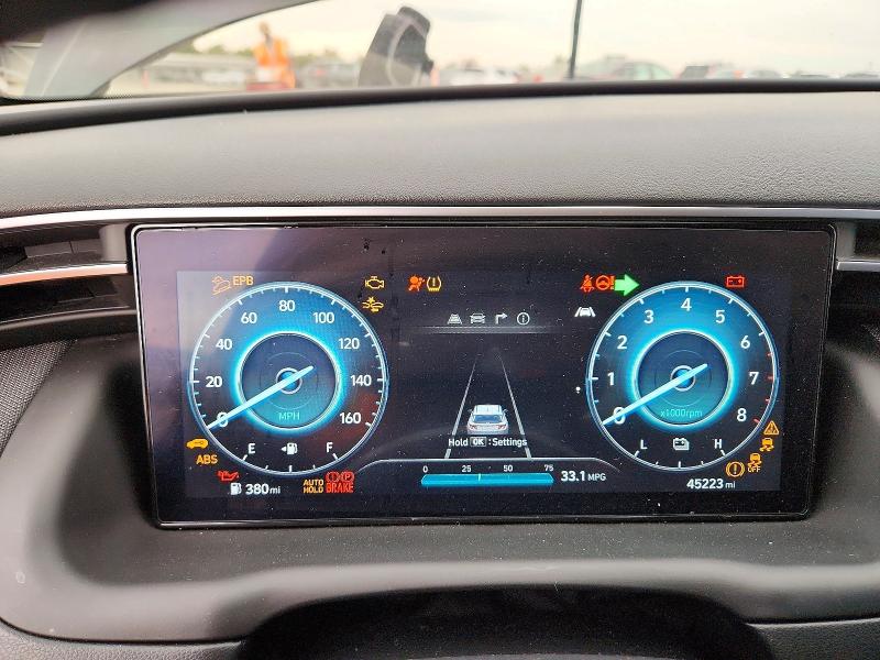 2024 Hyundai Tucson VIN KM8JCCD13RU140173 COPART salvage auction — FRONT END, Salvage Title, sold $7,000 on 2026-08-25 (photo 9)