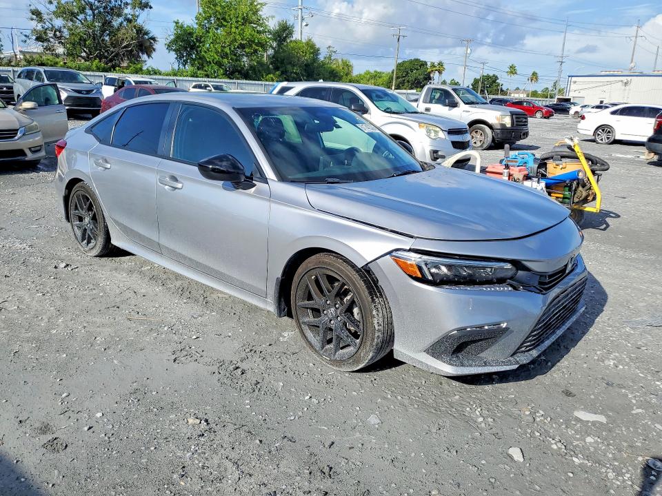 2024 Honda Civic VIN 2HGFE2F5XRH507220 COPART salvage auction — FRONT END, Fl - Cert Of Title Slvg Rebuildable, sold $9,200 on 2026-08-21 (photo 4)