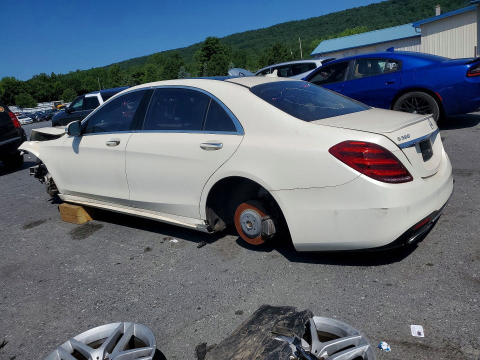 2019 Mercedes-benz S-klasse VIN WDDUG8GB0KA444503 COPART salvage auction — FRONT END, In - Certificate Of Title, sold $11,800 on 2026-08-04 (photo 2)