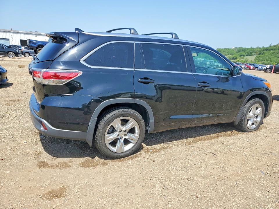 2015 Toyota Highlander VIN 5TDDKRFH9FS163295 COPART salvage auction — FRONT END, IL - SALVAGE CERTIFICATE, sold $325 on 2026-07-24 (photo 3)