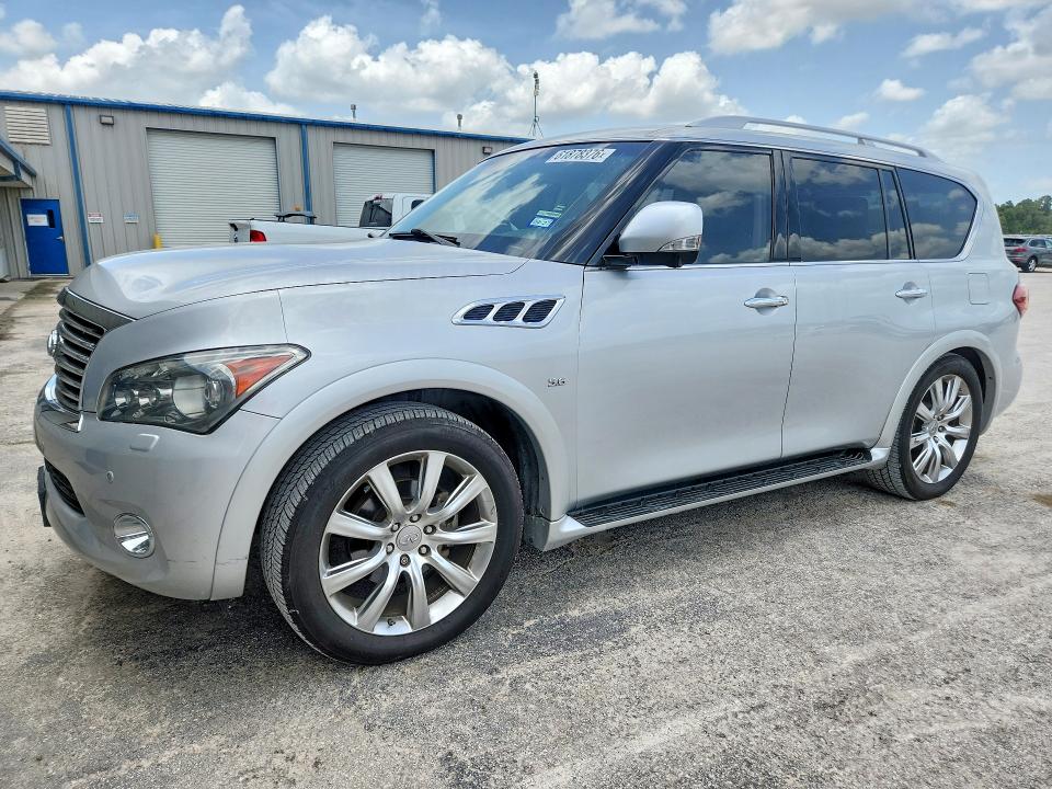 2014 Infiniti Qx80 VIN JN8AZ2NF6E9554542 COPART salvage auction — MINOR DENT/SCRATCHES, Tx - Certificate Of Title, sold $3,000 on 2026-07-24 (photo 1)