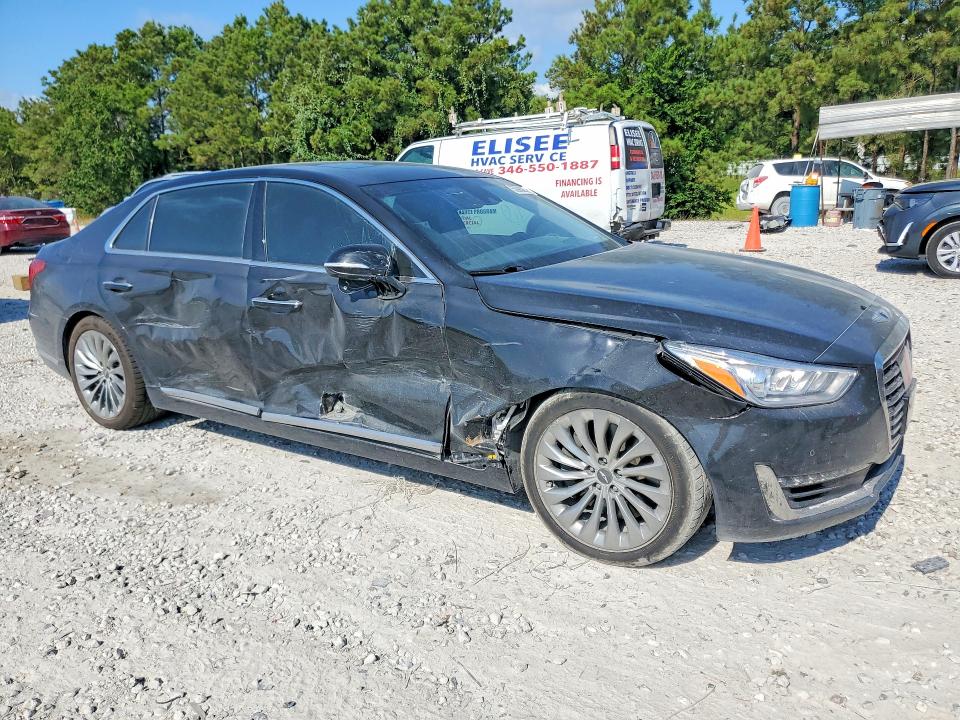 2019 Genesis G90 VIN KMTF34JA7KU061620 COPART salvage auction — SIDE, Tx - Certificate Of Title, sold $7,300 on 2026-09-08 (photo 4)