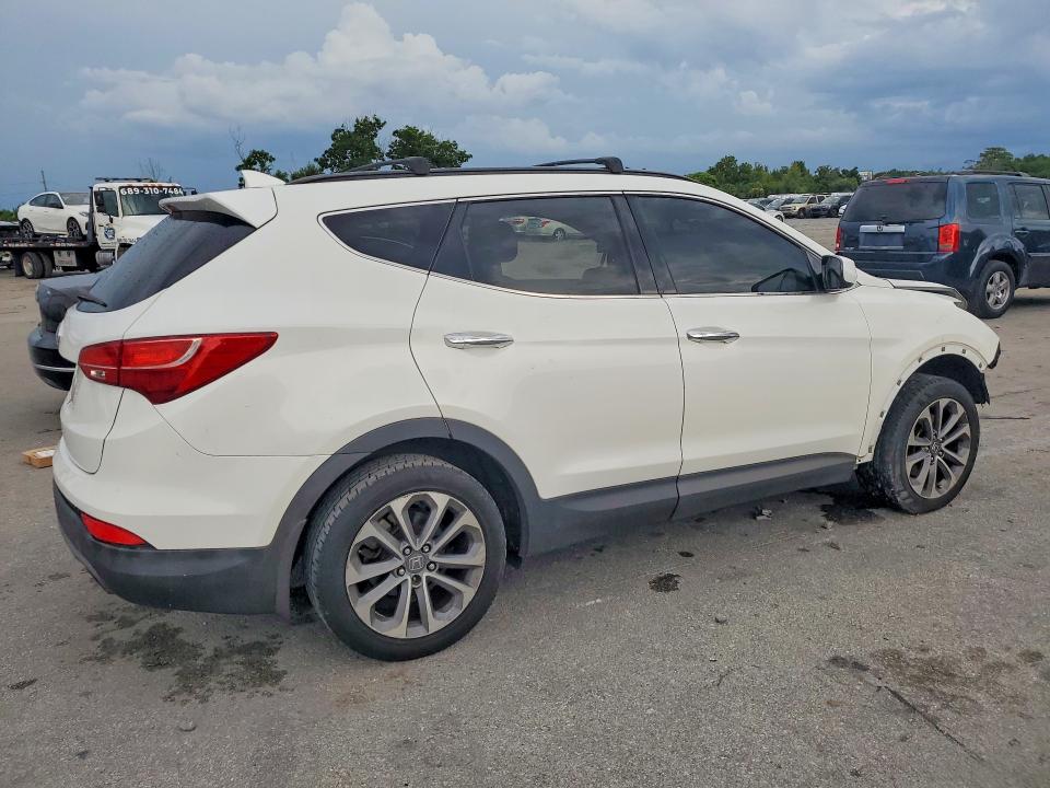 2016 Hyundai Santa fe VIN 5XYZU3LB5GG325662 COPART salvage auction — FRONT END, FL - CERT OF TITLE SLVG REBUILDABLE, sold $375 on 2026-07-28 (photo 3)