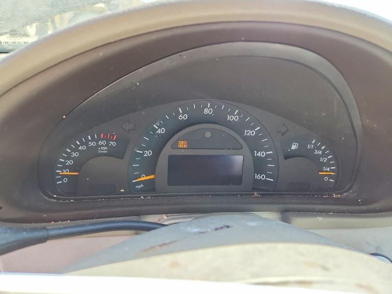 2003 Mercedes-benz C class VIN WDBRF84J53F438620 COPART salvage auction — FRONT END, CA - DIS/DLR/EXP ONLY CLEAN TITLE, sold $325 on 2026-08-20 (photo 9)