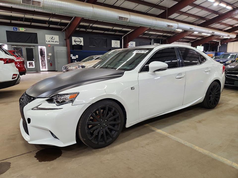 2015 Lexus Is VIN JTHBE1D22F5014844 COPART salvage auction — MINOR DENT/SCRATCHES, Ma - Certificate Of Title, sold $8,100 on 2026-07-27 (photo 1)