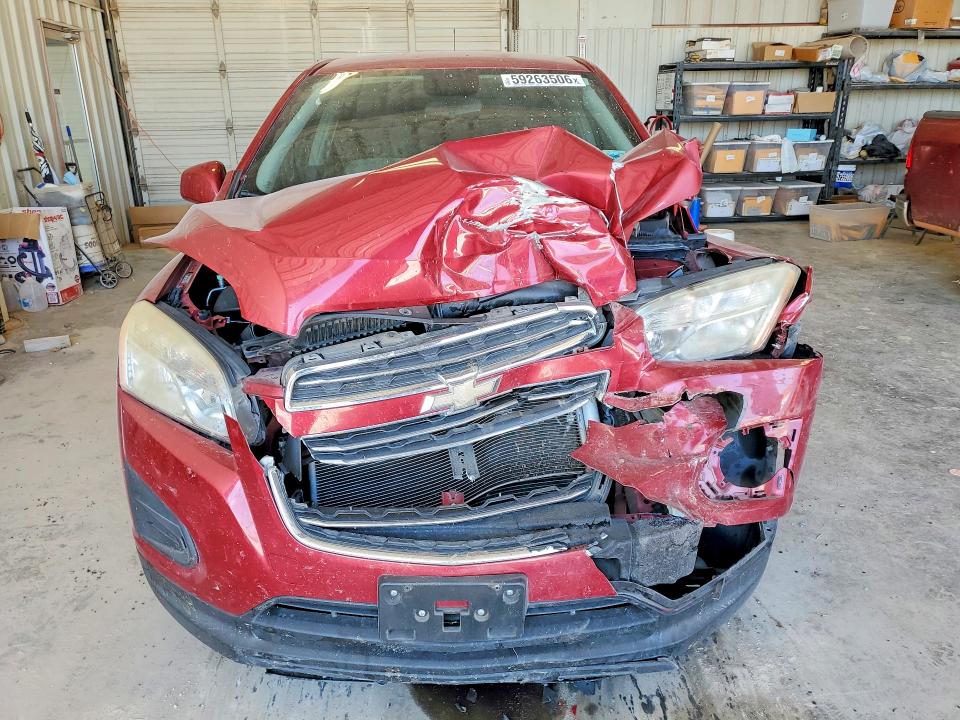 2015 Chevrolet Trax VIN KL7CJKSBXFB249355 COPART salvage auction — FRONT END, Tx - Salvage Vehicle Title, sold $200 on 2026-07-31 (photo 5)