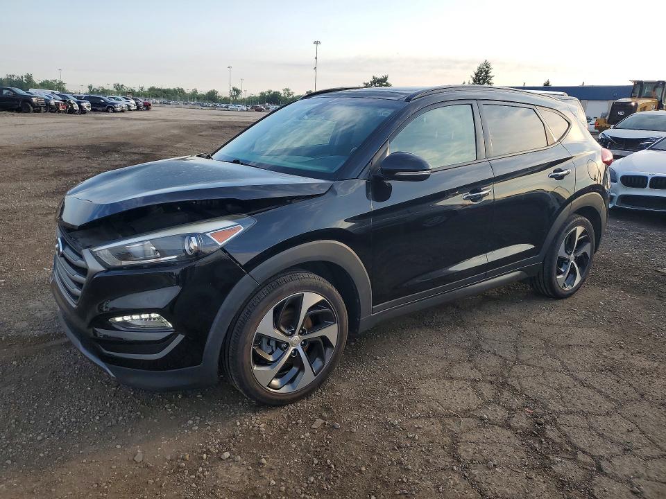 2016 Hyundai Tucson VIN KM8J3CA27GU156113 COPART salvage auction — FRONT END, MI - CERTIFICATE OF TITLE, sold $2,750 on 2026-07-14 (photo 1)