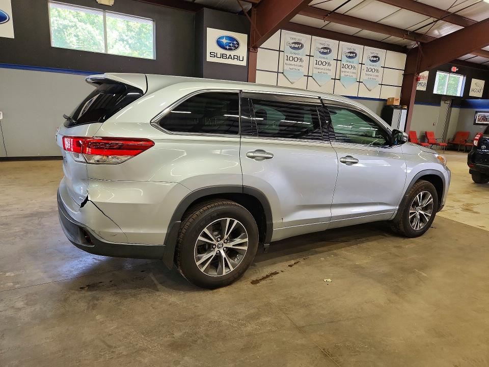2017 Toyota Highlander VIN 5TDBZRFH7HS379670 COPART salvage auction — REAR END, Ma - Certificate Of Title (P), sold $9,000 on 2026-07-28 (photo 3)