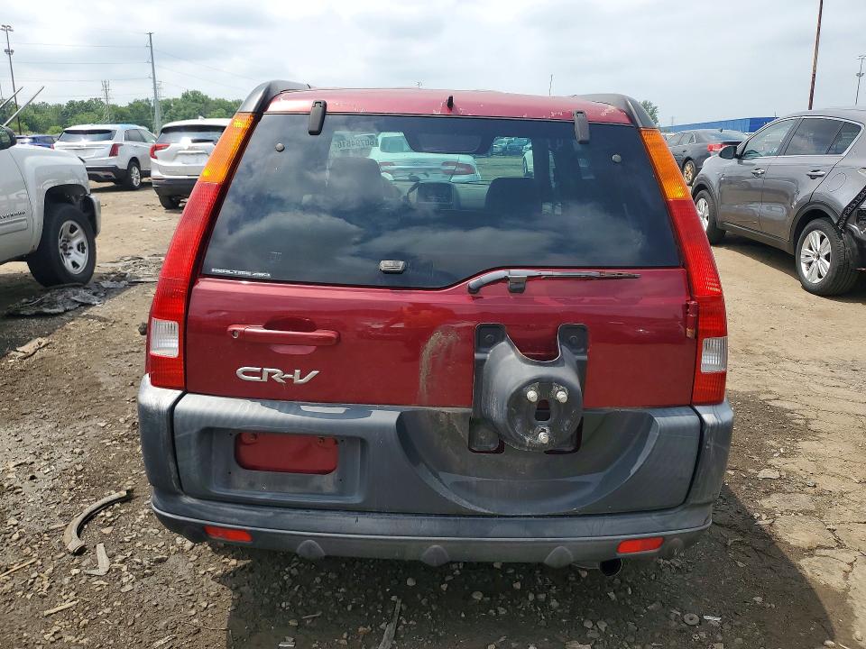 2002 Honda Cr-v VIN JHLRD78862C017968 COPART salvage auction — REAR END, Mi - Certificate Of Title, sold $325 on 2026-07-28 (photo 6)