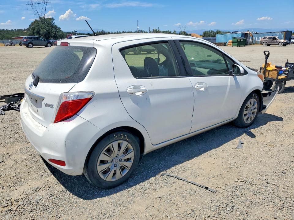 2013 Toyota Yaris VIN JTDKTUD33DD559956 COPART salvage auction — FRONT END, Ca - Salvage Certificate, sold $750 on 2026-07-31 (photo 3)