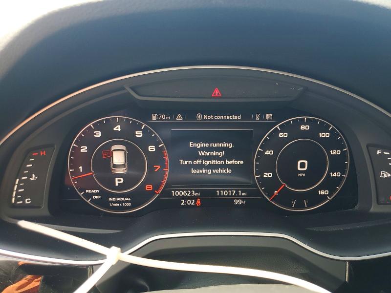 2017 Audi Q7 VIN WA1LAAF70HD034703 COPART salvage auction — FRONT END, Oh - Cert Of Title-Salvage, sold $7,600 on 2026-07-15 (photo 9)