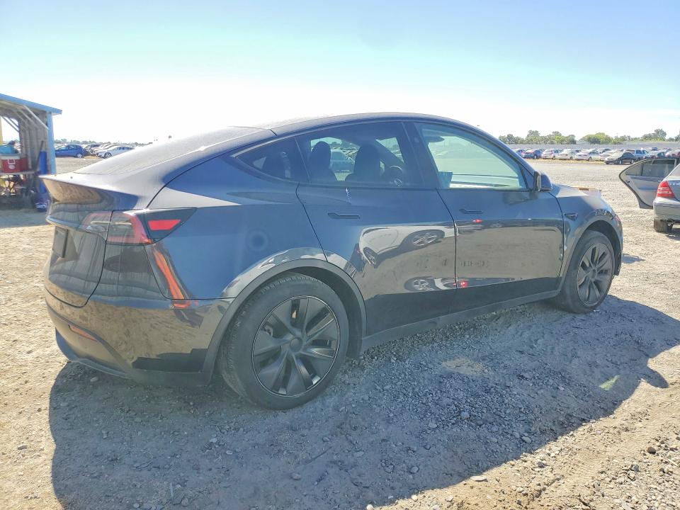 2025 Tesla Model y VIN 7SAYGDED2SF259629 COPART salvage auction — DAMAGE HISTORY, Ca - Salvage Certificate (P), sold $15,800 on 2026-07-28 (photo 3)