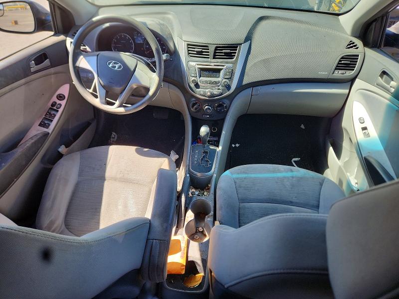 2015 Hyundai Accent VIN KMHCT4AEXFU872320 COPART salvage auction — REAR END, Ca - Salvage Certificate, sold $300 on 2026-07-23 (photo 8)
