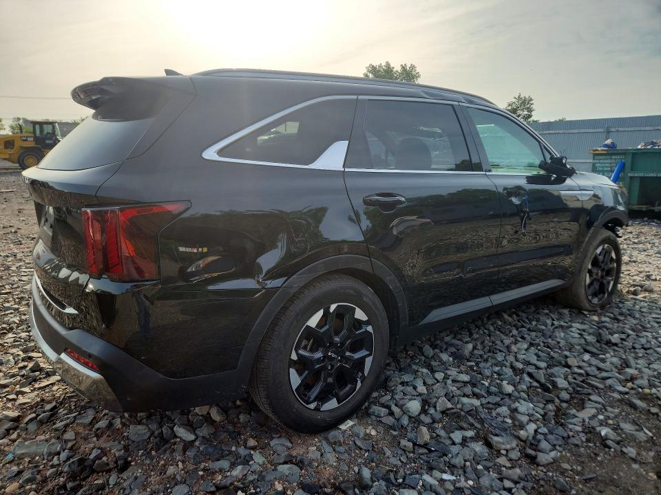 2025 Kia Sorento VIN 5XYRL4JC4SG355300 COPART salvage auction — FRONT END, Ny - Mv-907A Salvage Certificate, sold $7,300 on 2026-08-24 (photo 3)