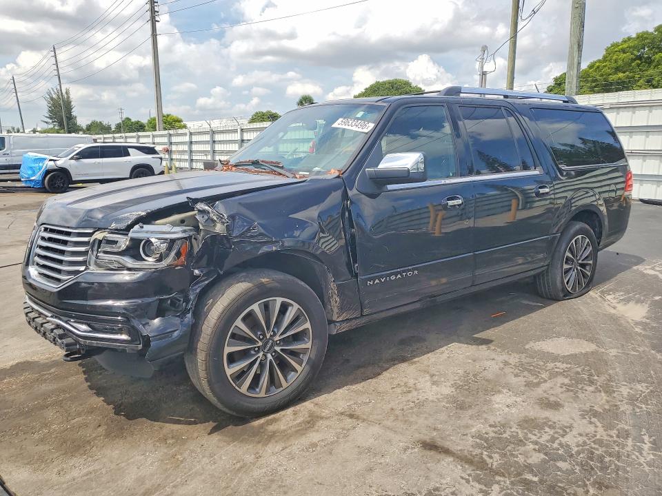 2017 Lincoln Navigator VIN 5LMJJ3JT5HEL08932 COPART salvage auction — FRONT END, Fl - Certificate Of Title, sold $1,950 on 2026-07-27 (photo 1)