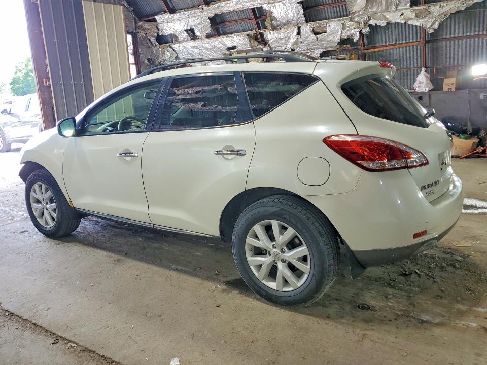 2012 Nissan Murano VIN JN8AZ1MW4CW201680 COPART salvage auction — FRONT END, Ny - Mv-907A Salvage Certificate, sold $300 on 2026-07-15 (photo 2)