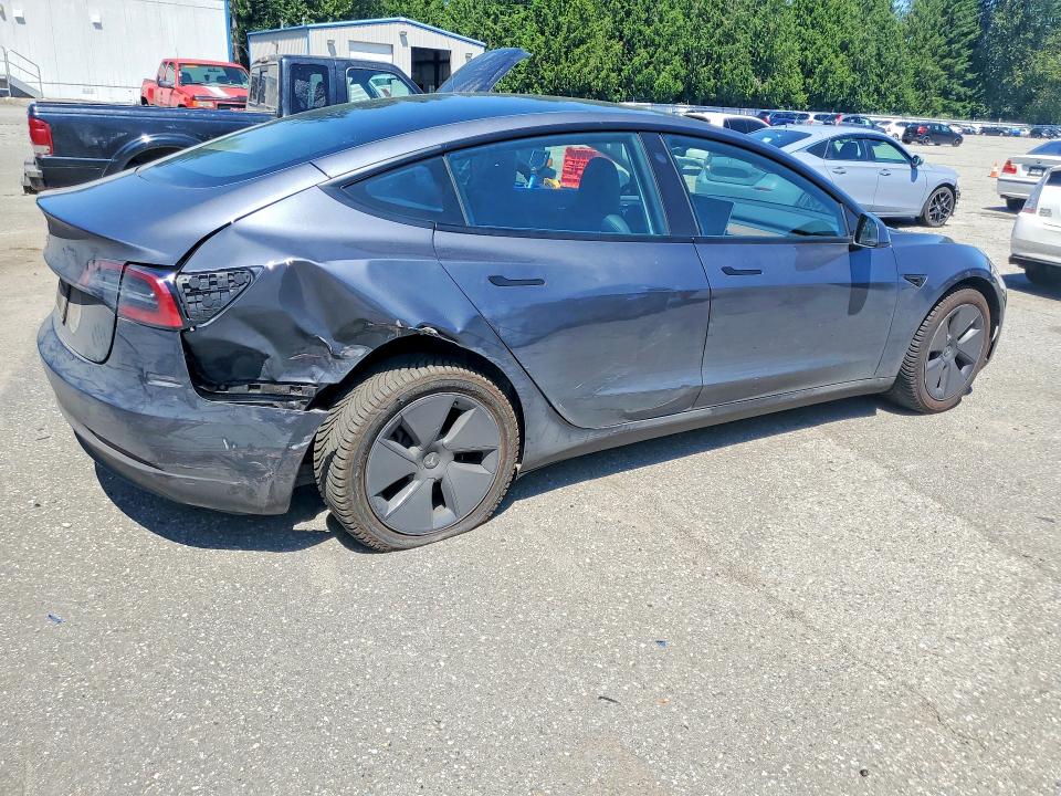 2023 Tesla Model 3 VIN 5YJ3E1EA8PF690582 COPART salvage auction — REAR END, Wa - Bill Of Sale, sold $8,700 on 2026-07-20 (photo 3)