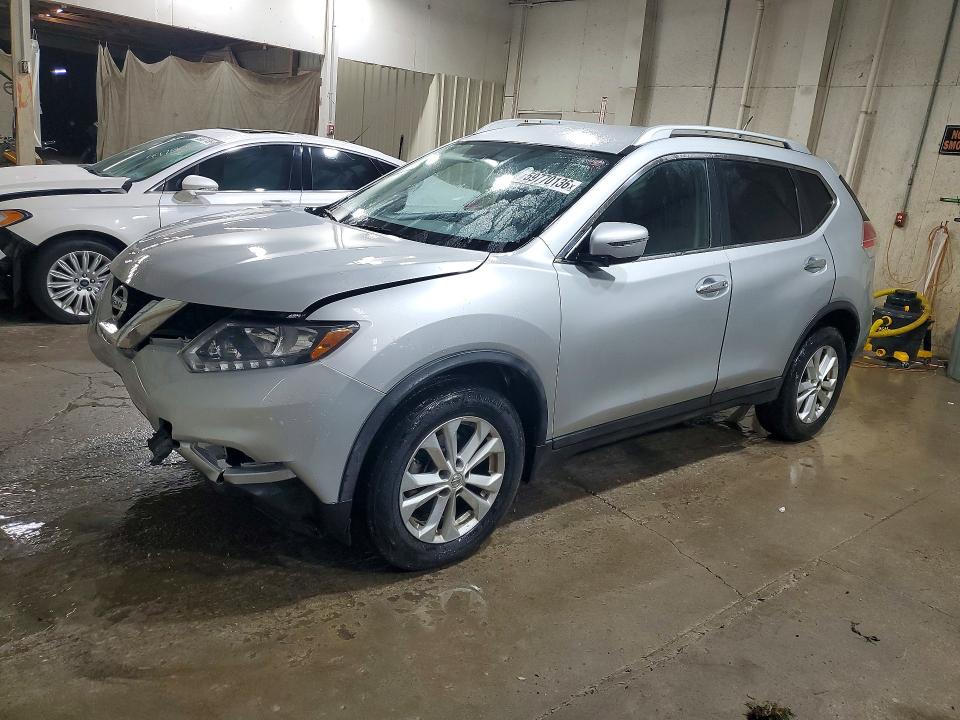 2016 Nissan Rogue VIN KNMAT2MTXGP654095 COPART salvage auction — FRONT END, Salvage Title, sold $425 on 2026-07-23 (photo 1)
