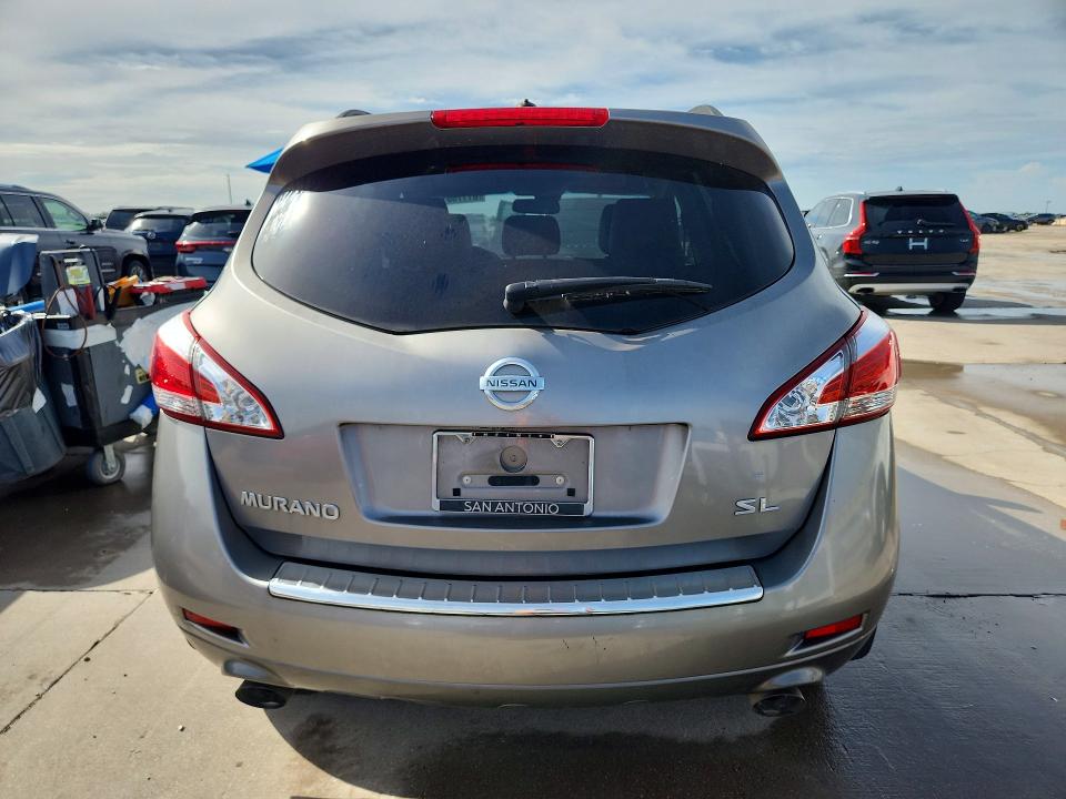 2011 Nissan Murano VIN JN8AZ1MU7BW055868 COPART salvage auction — MINOR DENT/SCRATCHES, Tx - Certificate Of Title, sold $250 on 2026-07-30 (photo 6)