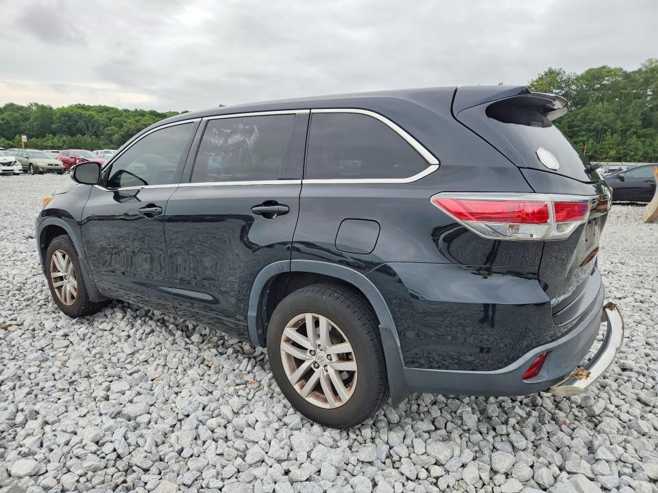 2015 Toyota Highlander VIN 5TDBKRFH5FS173961 COPART salvage auction — MINOR DENT/SCRATCHES, FL - CERT OF TITLE-REBUILT (P), sold $7,300 on 2026-07-23 (photo 2)