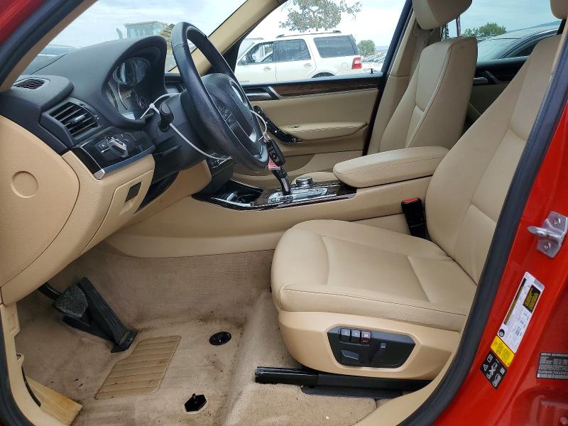 2016 BMW X3 VIN 5UXWX9C58G0D63546 COPART salvage auction — FRONT END, CA - SALVAGE CERTIFICATE, sold $1,750 on 2026-07-28 (photo 7)