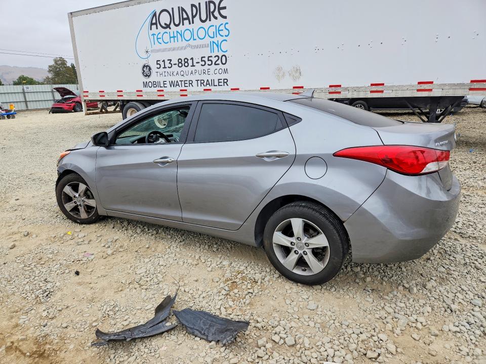 2012 Hyundai Elantra VIN KMHDH4AE9CU360923 COPART salvage auction — FRONT END, Ca - Salvage Certificate, sold $60 on 2026-07-28 (photo 2)