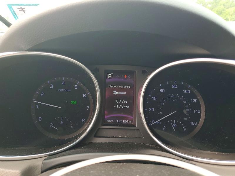 2017 Hyundai Santa fe VIN KM8SNDHFXHU172790 COPART salvage auction — REAR END, NY - MV-907A SALVAGE CERTIFICATE, sold $1,300 on 2026-07-23 (photo 9)