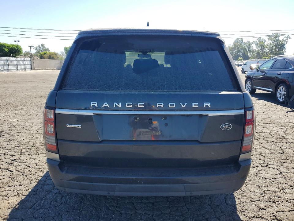 2016 Land rover RANGE ROVER VIN SALGS2EF7GA309950 COPART salvage auction — MINOR DENT/SCRATCHES, CA - DIS/DLR/EXP ONLY CLEAN TITLE, sold $3,150 on 2026-07-27 (photo 6)