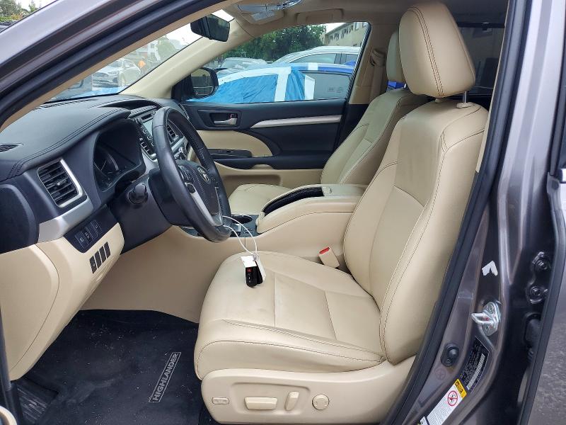 2019 Toyota Highlander VIN 5TDJZRFH5KS617129 COPART salvage auction — MECHANICAL, Fl - Certificate Of Title (P), sold $9,800 on 2026-07-07 (photo 7)