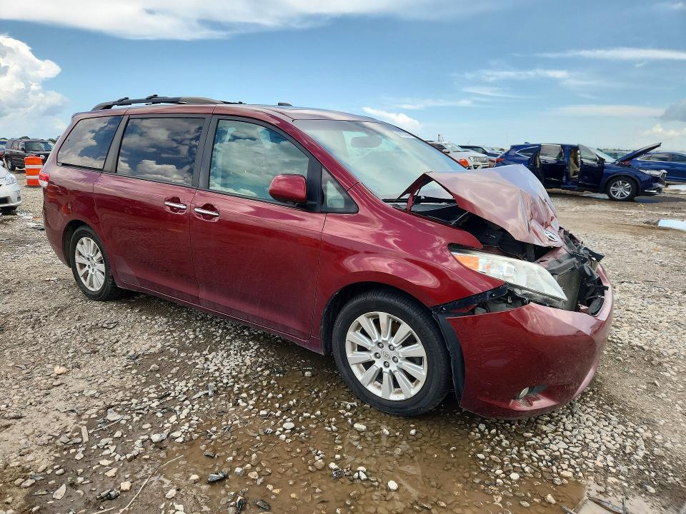 2012 Toyota Sienna VIN 5TDYK3DC0CS207962 COPART salvage auction — FRONT END, Ut - Certificate Of Title, sold $2,300 on 2026-07-16 (photo 4)